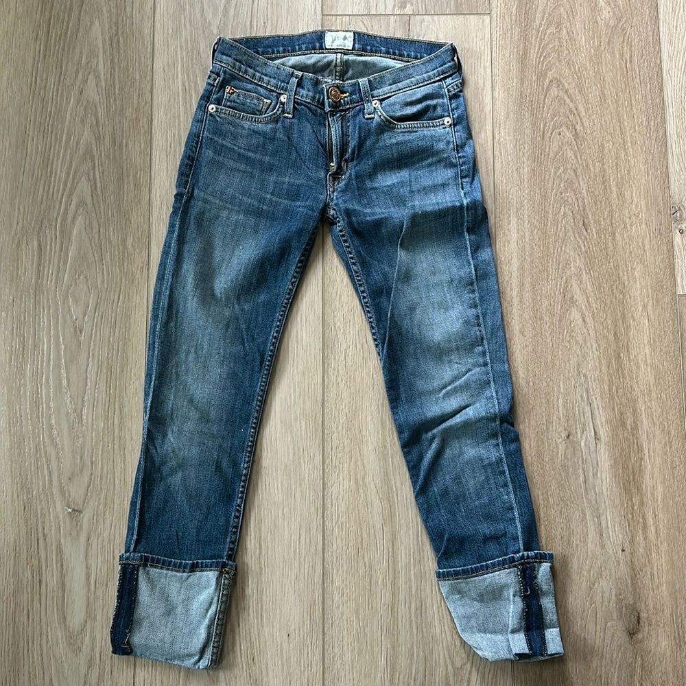 Hudson Crop Skinny Jeans with Cuff